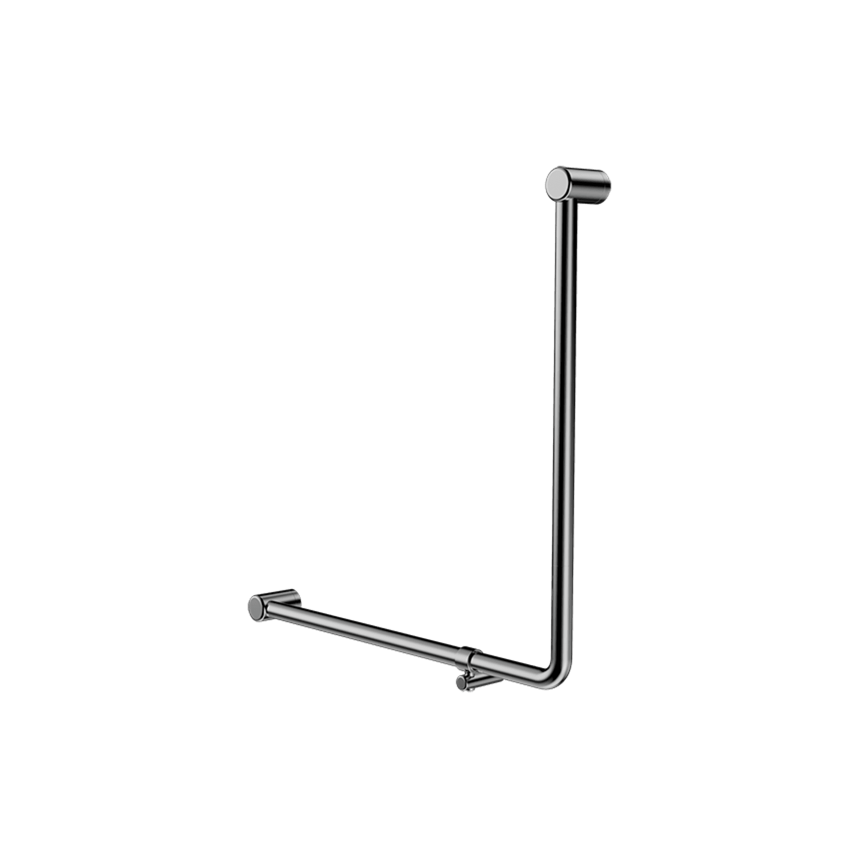 Mecca Care 32mm Ambulant 90 Degree Bent Tube Grab Rail 750X750mm Chrome gallery detail image