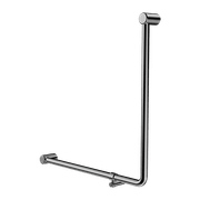 Mecca Care 32mm Ambulant 90 Degree Bent Tube Grab Rail 750X750mm Chrome gallery detail image