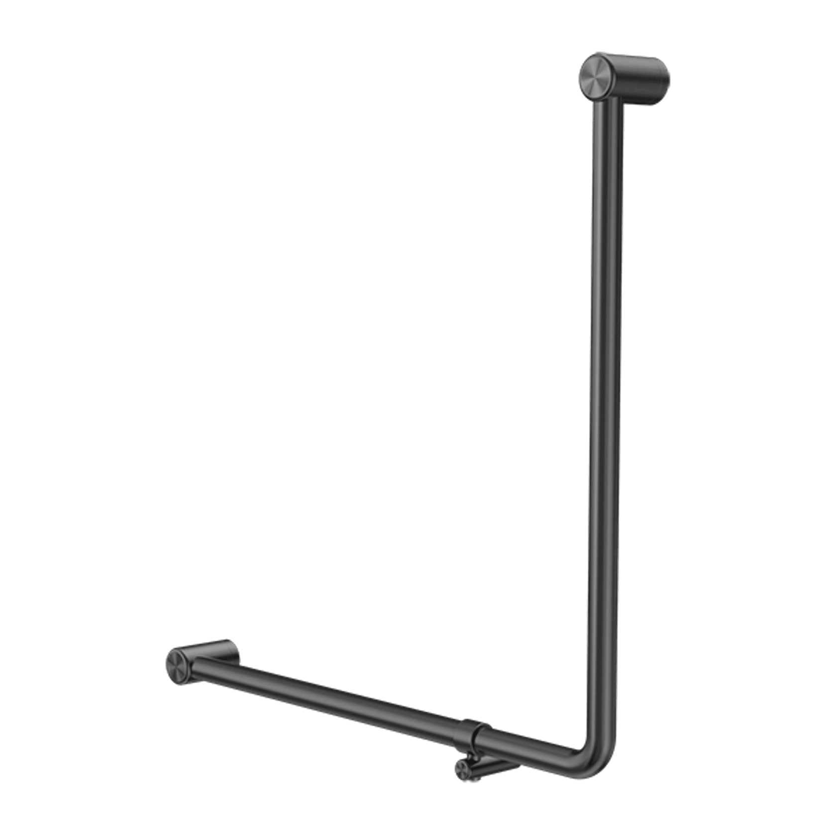 Mecca Care 32mm Ambulant 90 Degree Bent Tube Grab Rail 750X750mm Gun Metal gallery detail image