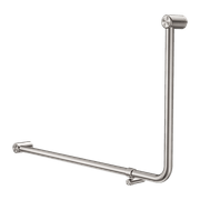 Mecca Care 32mm Ambulant 90 Degree Bent Tube Grab Rail 600X1000mm Brushed Nickel gallery detail image