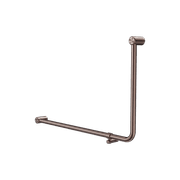 Mecca Care 32mm Ambulant 90 Degree Bent Tube Grab Rail 600X1000mm Brushed Bronze gallery detail image