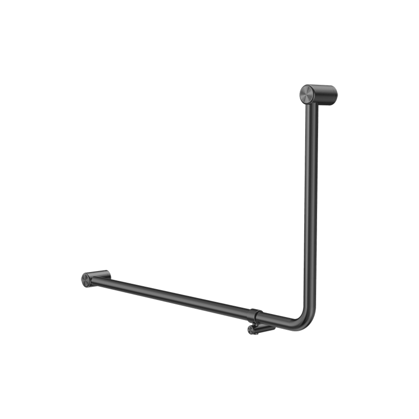 Mecca Care 32mm Ambulant 90 Degree Bent Tube Grab Rail 600X1000mm Gun Metal gallery detail image