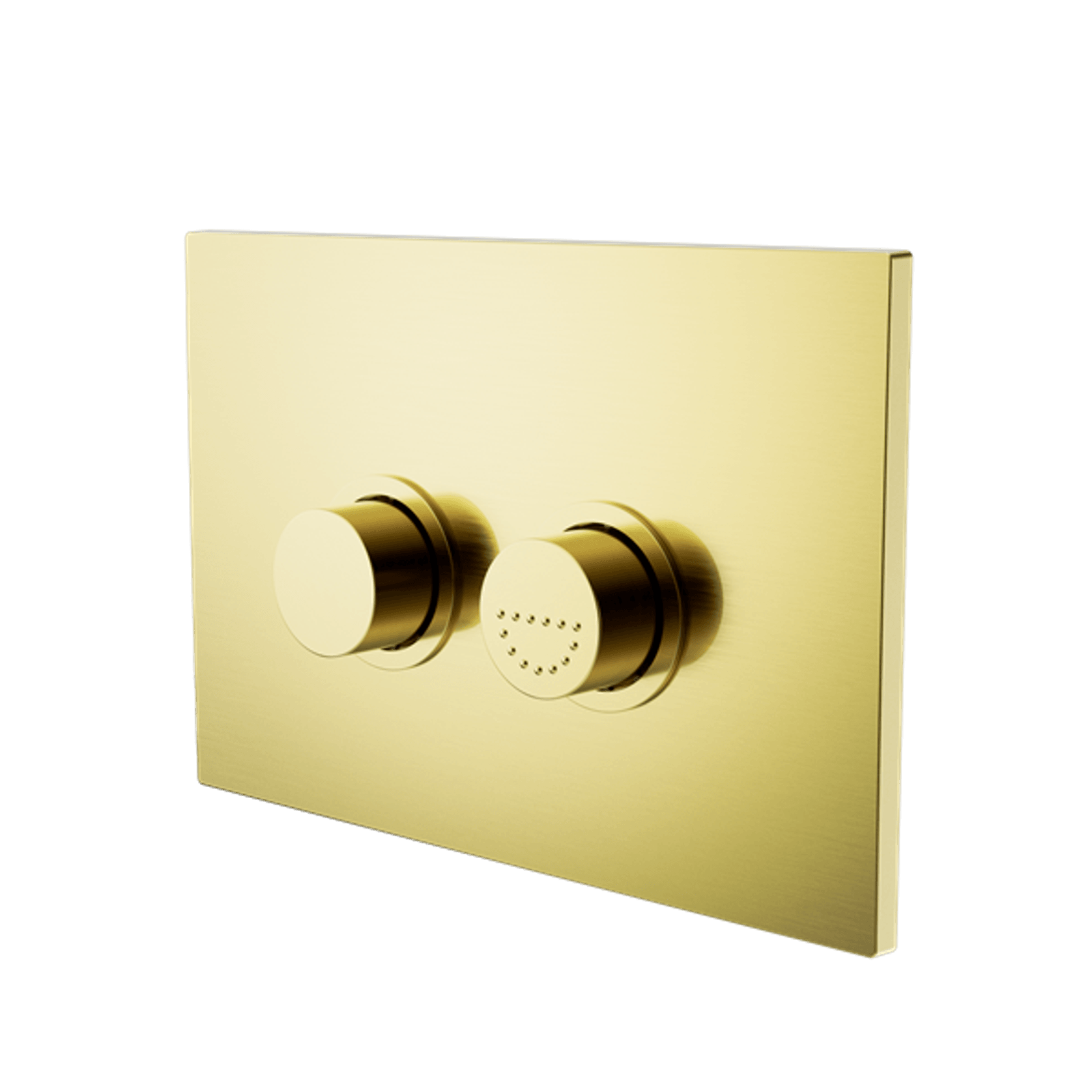 Mecca Care Raised Disabled Care Pneumatic Flush Buttons Plate DDA Compliant  Brushed Gold gallery detail image