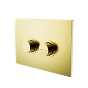 Mecca Care Raised Disabled Care Pneumatic Flush Buttons Plate DDA Compliant  Brushed Gold gallery detail image