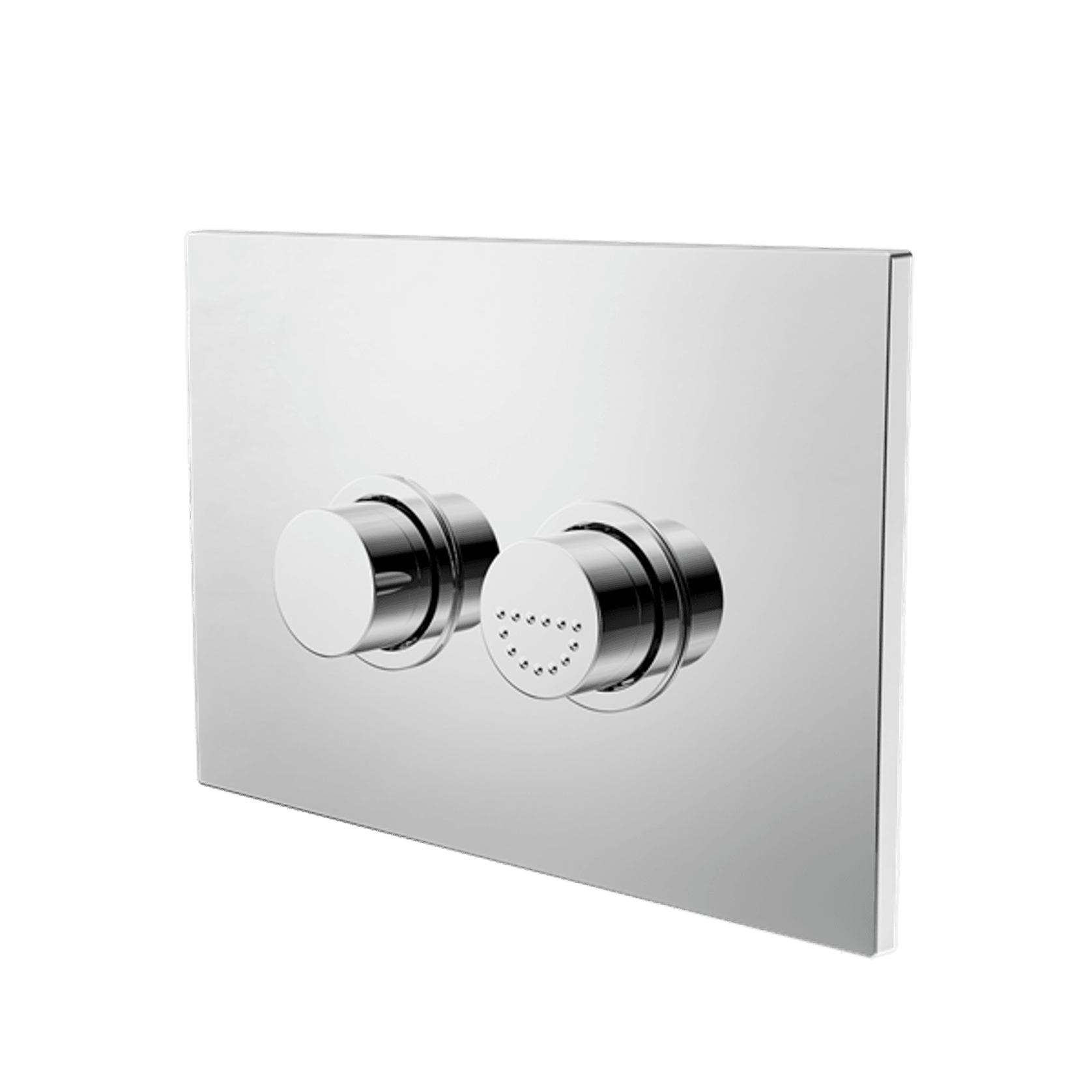 Mecca Care Raised Disabled Care Pneumatic Flush Buttons Plate DDA Compliant  Chrome gallery detail image
