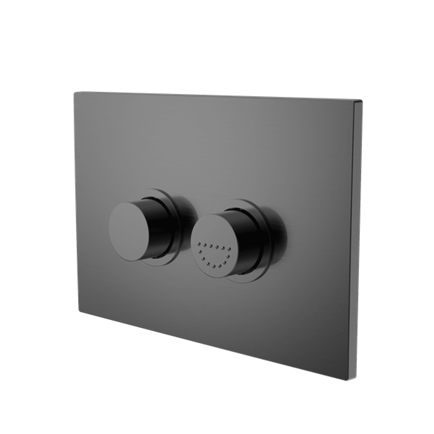 Mecca Care Raised Disabled Care Pneumatic Flush Buttons Plate DDA Compliant  Gun Metal gallery detail image