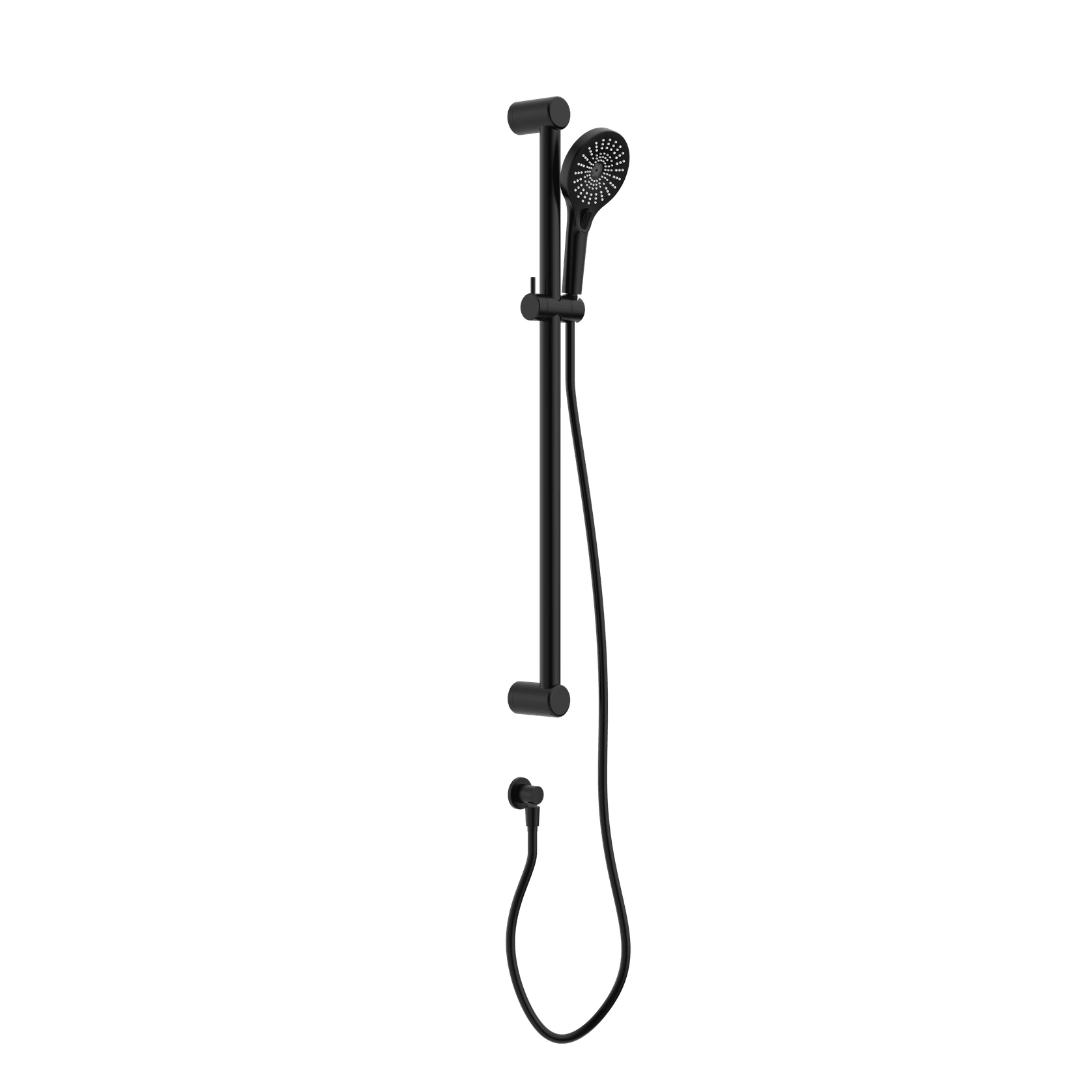 Mecca Care 32mm Grab Rail And Adjustable Shower Rail Set 900mm Matte Black gallery detail image