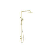 Mecca Care 25mm Grab Rail 900mm Twin Shower Set Brushed Gold gallery detail image