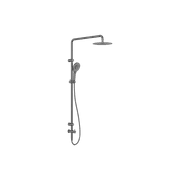Mecca Care 25mm Grab Rail 900mm Twin Shower Set Gun Metal gallery detail image