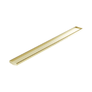 Tile Insert V Channel 1200mm Floor Grate 80mm/89mm Outlet Without Outlet And Hole Saw Brushed Gold gallery detail image