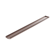 Tile Insert V Channel 1200mm Floor Grate 80mm/89mm Outlet Without Outlet And Hole Saw Brushed Bronze gallery detail image