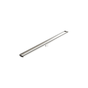 Tile Insert V Channel 1200mm Floor Grate 50mm Outlet With Hole Saw Brushed Nickel gallery detail image