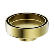 100mm Round Tile Insert Floor Waste 50mm Outlet Brushed Gold gallery detail image