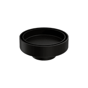 100mm Round Tile Insert Floor Waste 50mm Outlet Matte Black gallery detail image