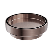 130mm Round Tile Insert Floor Waste 100mm Outlet Brushed Bronze gallery detail image