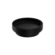 130mm Round Tile Insert Floor Waste 100mm Outlet Matte Black gallery detail image