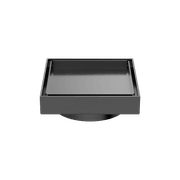 130mm Square Tile Insert Floor Waste 100mm Outlet Gun Metal gallery detail image