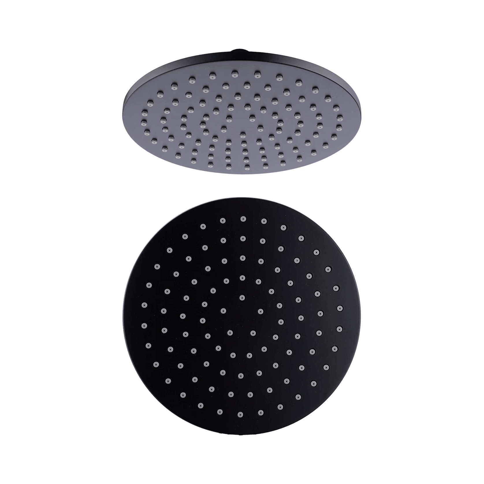200mm Round Shower Head Matte Black gallery detail image