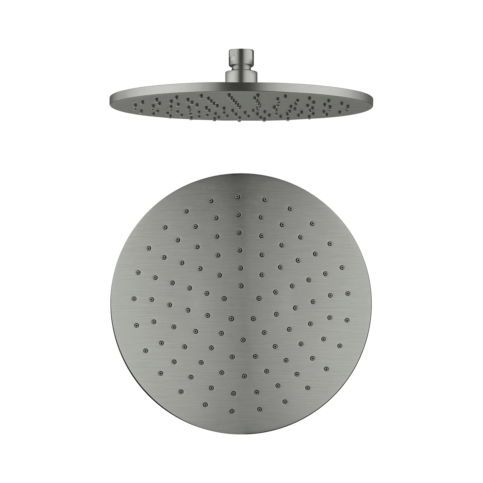 250mm Round Shower Head Gun Metal gallery detail image