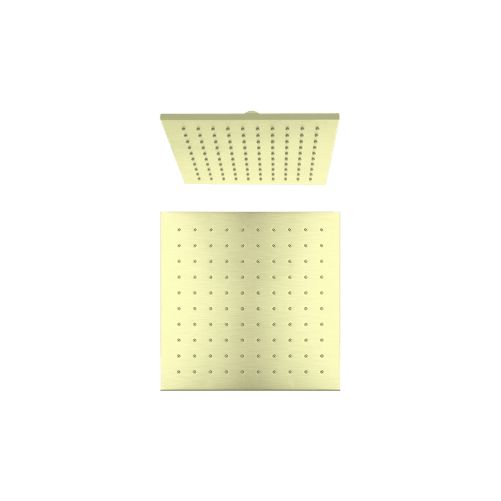250mm Square Shower Head Brushed Gold gallery detail image