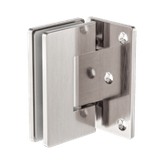 90 Degree Glass To Wall Shower Hinge 10mm Glass Brushed Nickel gallery detail image
