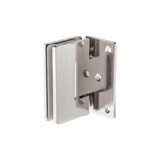 90 Degree Glass To Wall Shower Hinge 10mm Glass Brushed Nickel gallery detail image