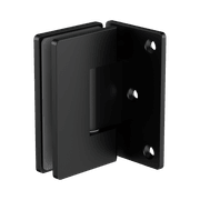 90 Degree Glass To Wall Shower Hinge 10mm Glass Matte Black gallery detail image