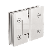 180 Degree Glass To Glass Shower Hinge 10mm Glass  Brushed Nickel gallery detail image