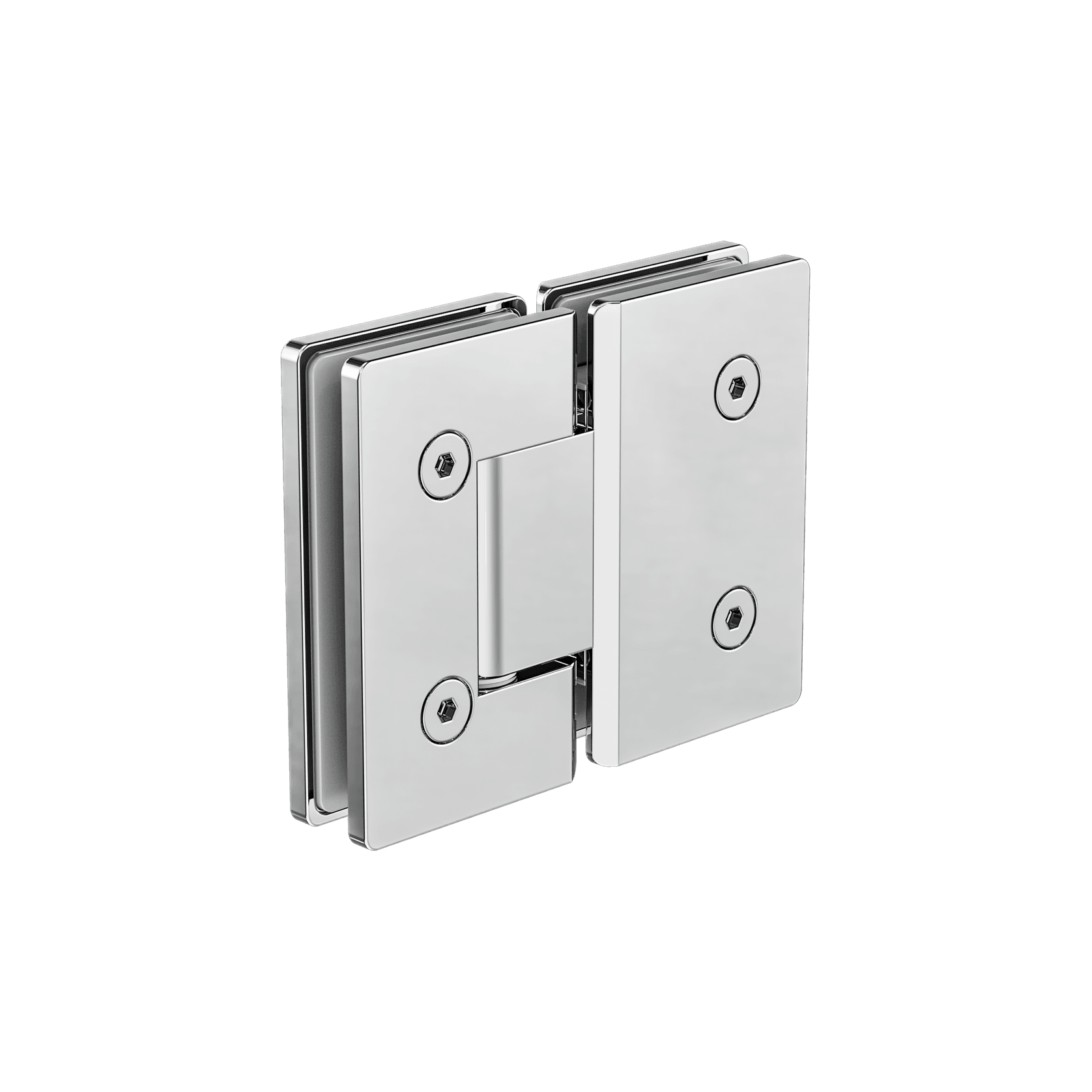 180 Degree Glass To Glass Shower Hinge 10mm Glass  Chrome gallery detail image