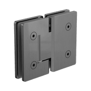 180 Degree Glass To Glass Shower Hinge 10mm Glass Gun Metal gallery detail image
