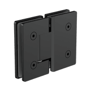 180 Degree Glass To Glass Shower Hinge 10mm Glass  Matte Black gallery detail image