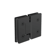 180 Degree Glass To Glass Shower Hinge 10mm Glass  Matte Black gallery detail image
