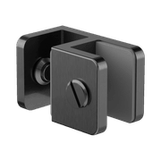 Over-Panel Glass To Glass Fitting 10mm Glass Gun Metal gallery detail image