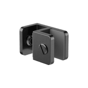 Over-Panel Glass To Glass Fitting 10mm Glass Gun Metal gallery detail image