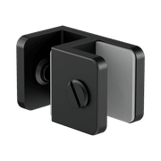 Over-Panel Glass To Glass Fitting 10mm Glass Matte Black gallery detail image