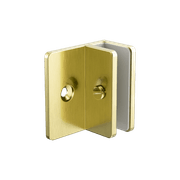 Shower F Bracket 10mm Glass Brushed Gold gallery detail image