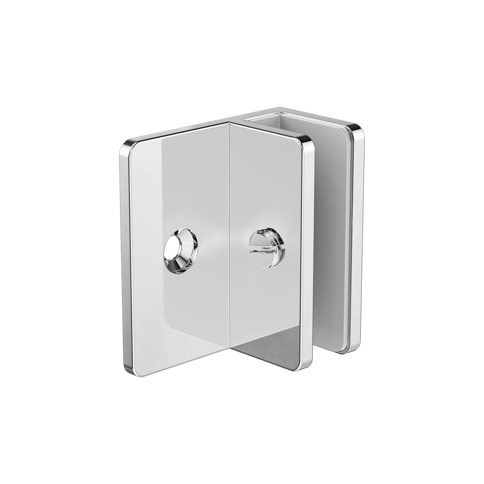 Shower F Bracket 10mm Glass Chrome gallery detail image