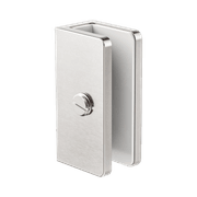 Shower U Bracket 10mm Glass Brushed Nickel gallery detail image