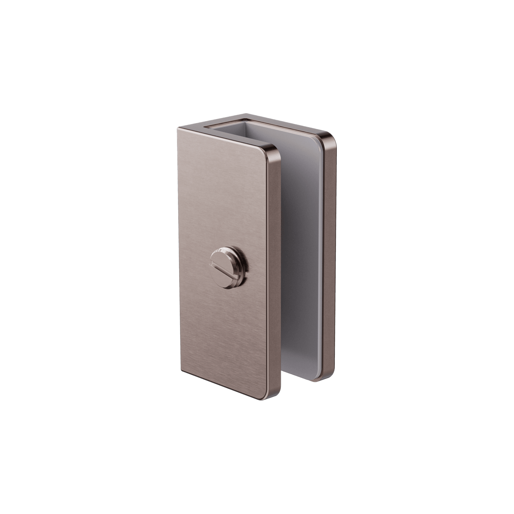 Shower U Bracket 10mm Glass Brushed Bronze gallery detail image