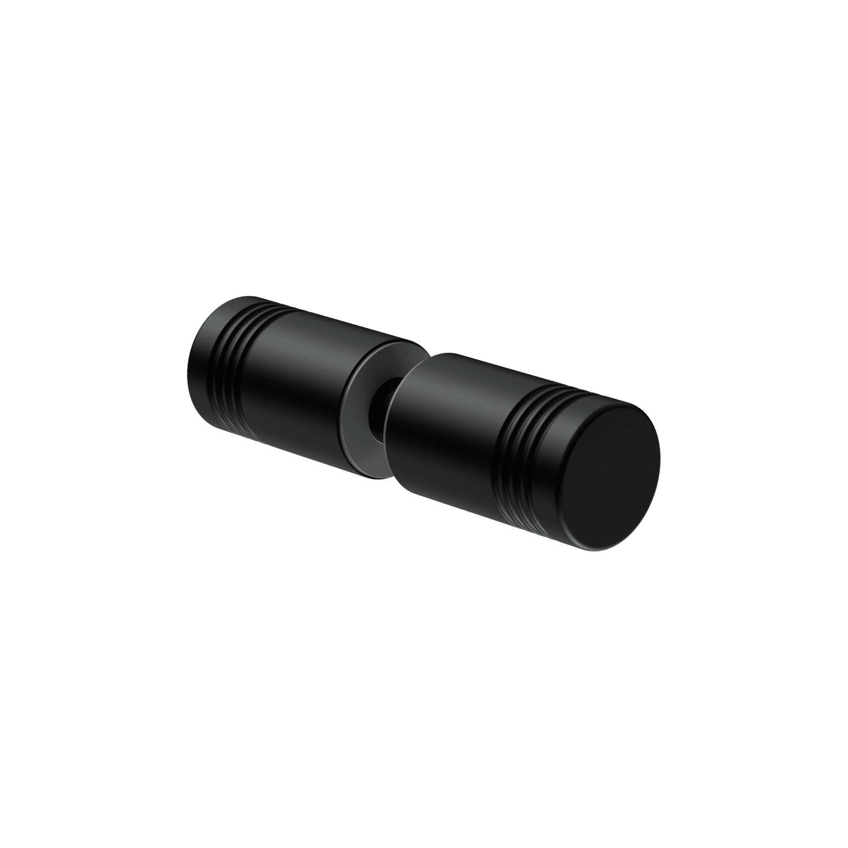 Round Shower Knob Matte Black gallery detail image