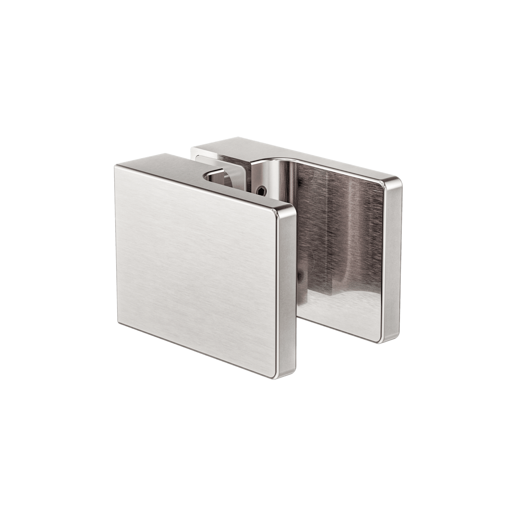 Square Shower Knob Handle Brushed Nickel gallery detail image