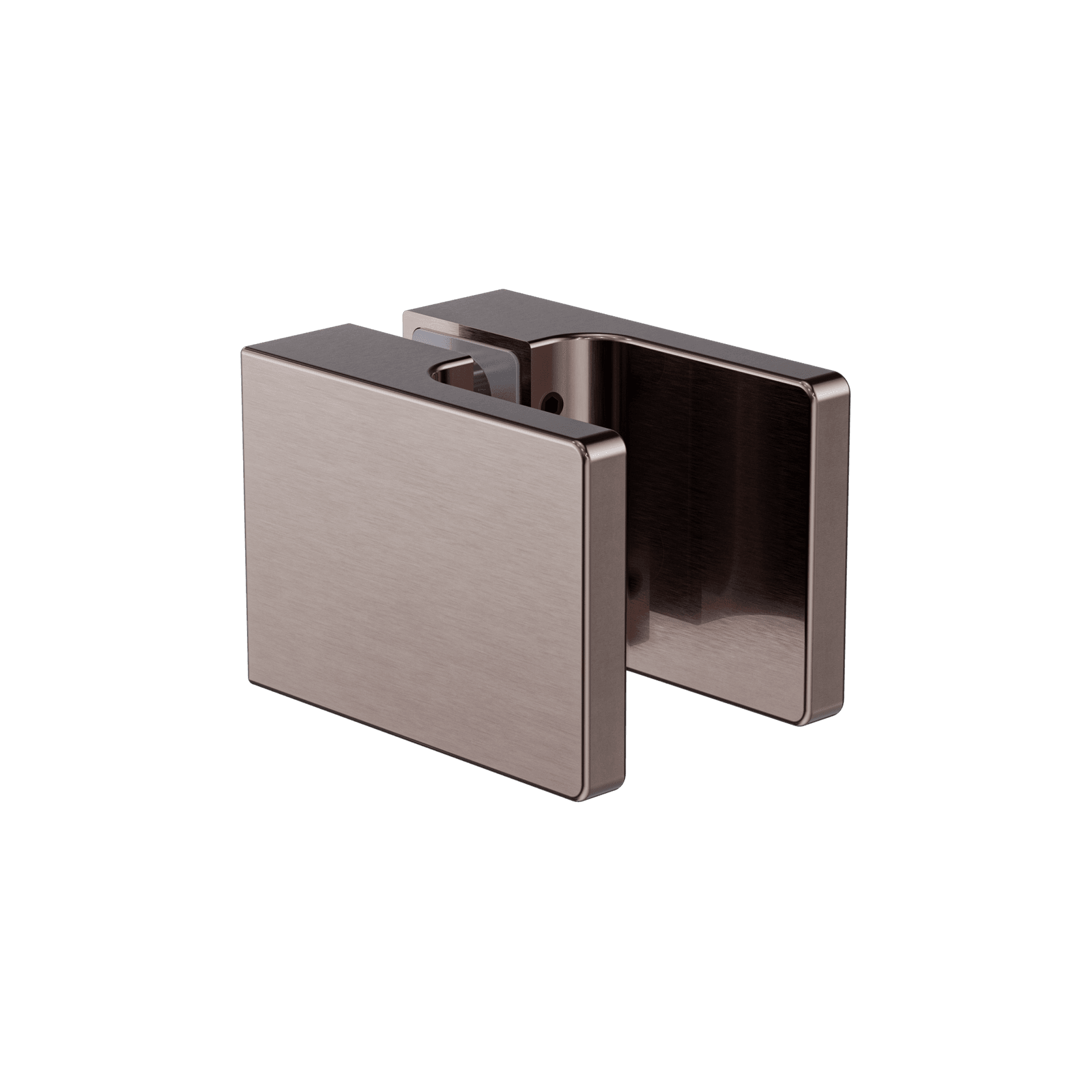 Square Shower Knob Handle Brushed Bronze gallery detail image