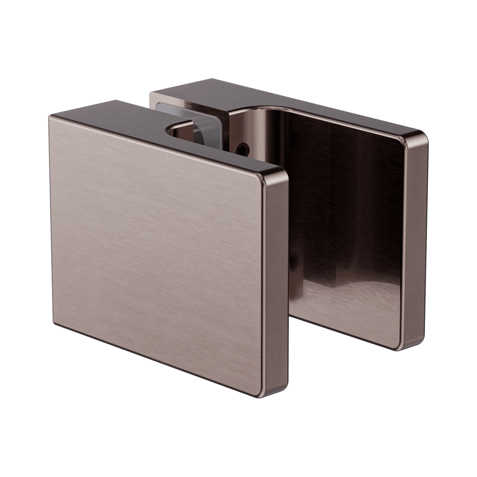 Square Shower Knob Handle Brushed Bronze gallery detail image