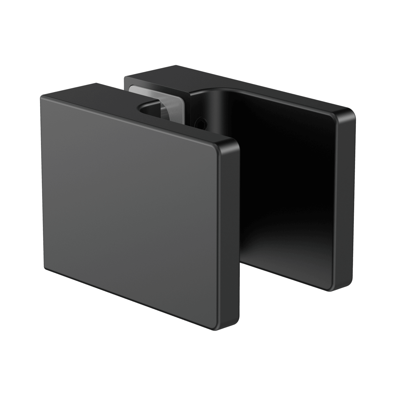 Square Shower Knob Handle Matte Black gallery detail image