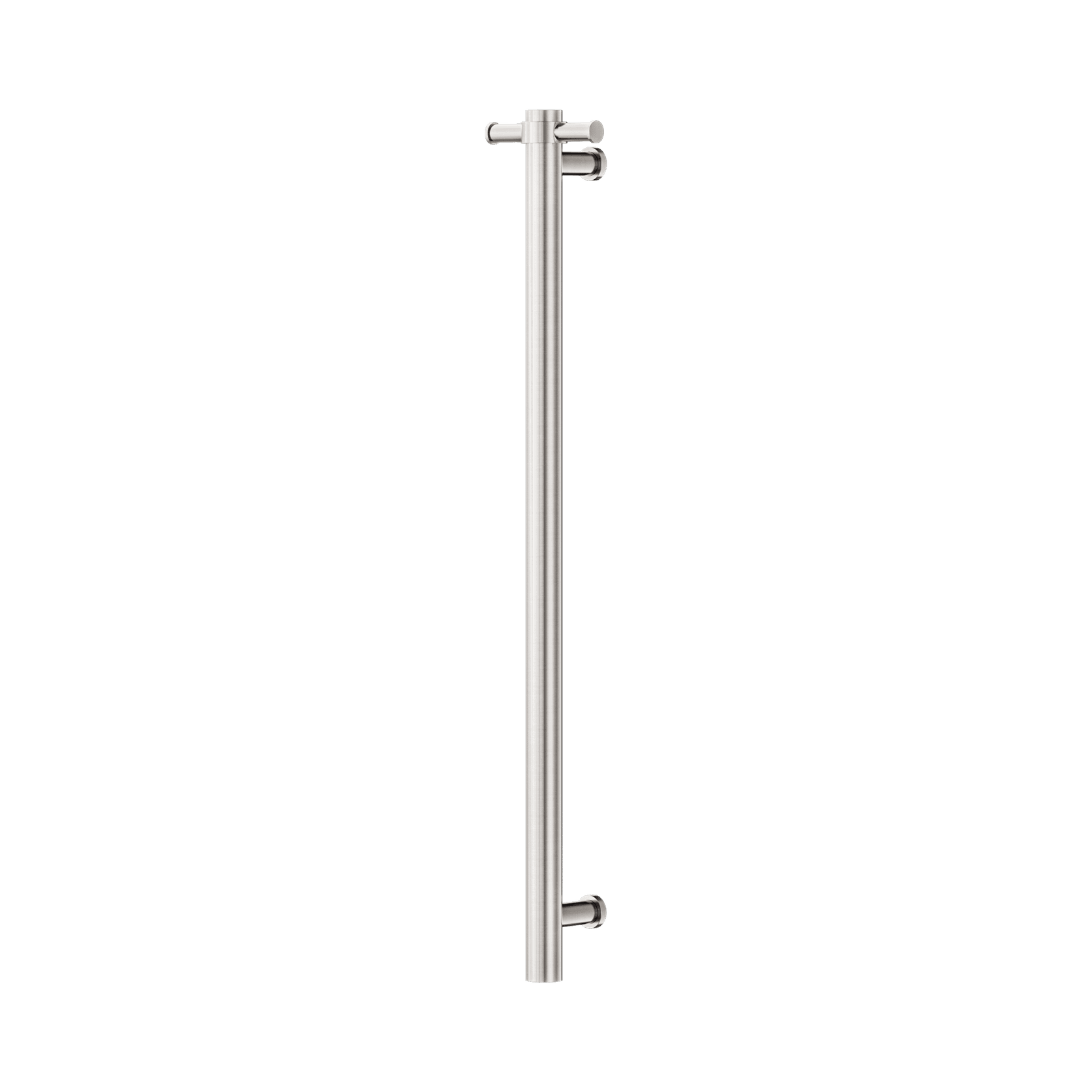 Non-Heated Vertical Towel Rail 900mm Brushed Nickel gallery detail image
