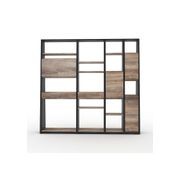BARON Display Unit 230cm - Warm Oak & Black gallery detail image