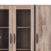 REGGIE Display Unit 160cm - Warm Oak & Black gallery detail image
