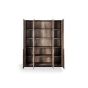 REGGIE Display Unit 160cm - Warm Oak & Black gallery detail image