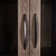 REGGIE Display Unit 160cm - Warm Oak & Black gallery detail image