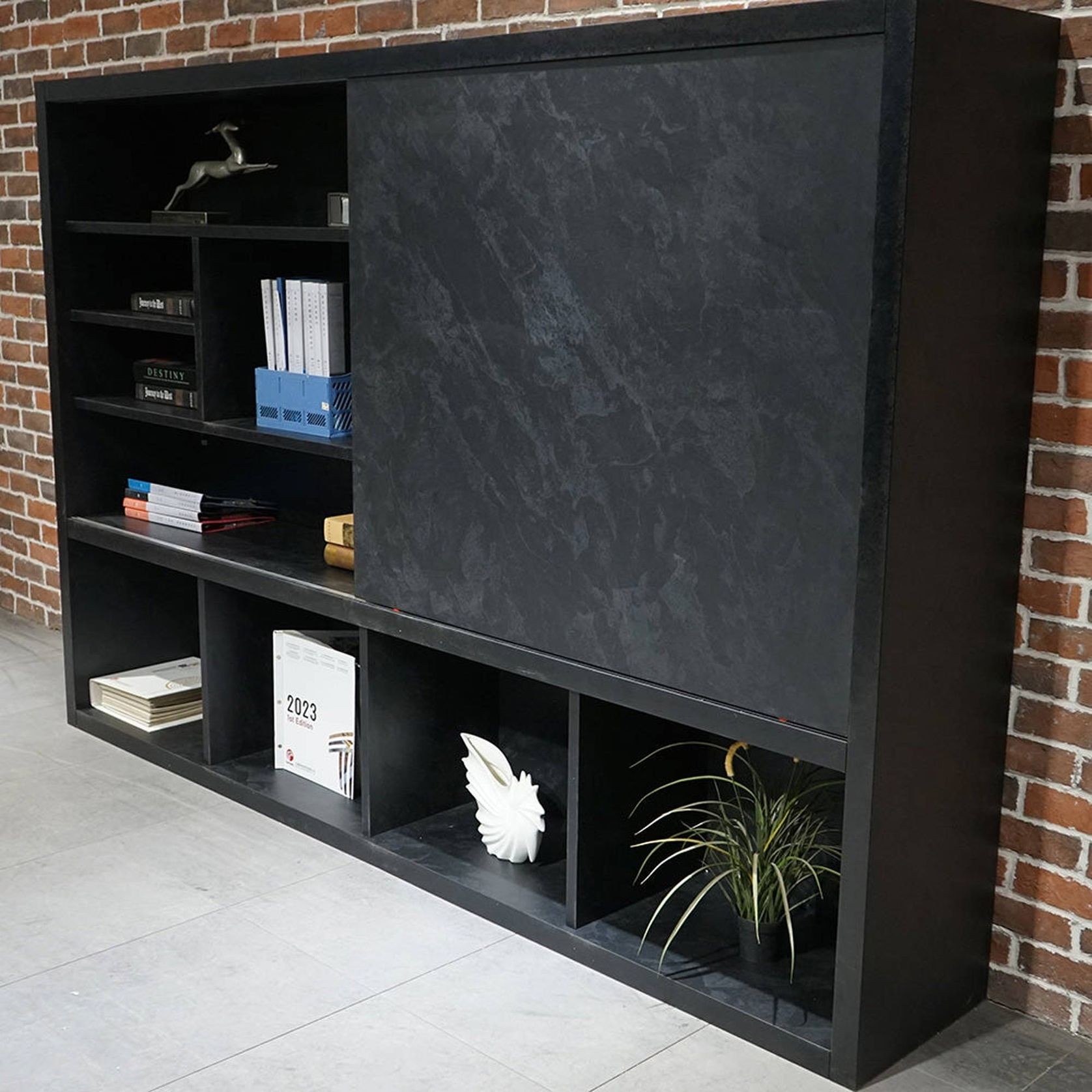 DAXTON Display Unit 2.4M - Black Concrete gallery detail image